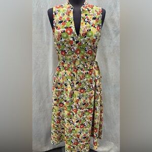 Evan Picone Multicolor Floral Midi Dress size L - spring/summer
